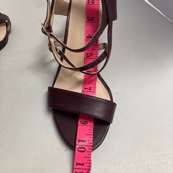 NINE WEST Gypsee‎ Wine Maroon Heels Size 9 M - Picture 10 of 10